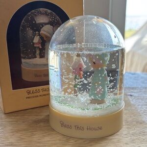 Precious Moments - Bless This House Snow Globe Figurine